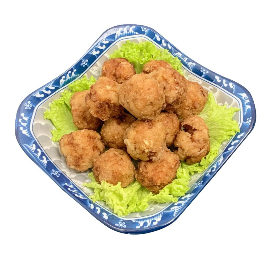 手打苏打饼煎肉丸 biskuit fried meat ball